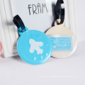 2015 hot sale custom hot air balloon shape luggage tag rubber loop